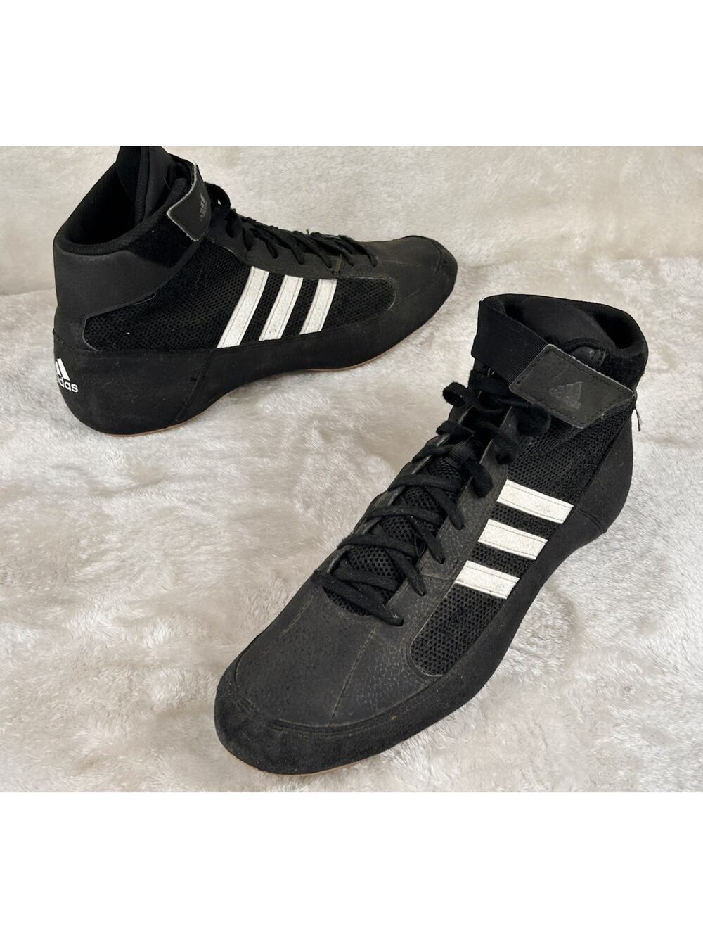 Adidas Mens HVC Havoc AQ3325 Black Wrestling Lace-Up Sneaker Shoes Size 10.5